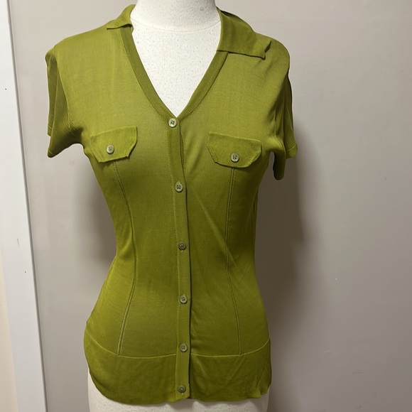 Esprit light knit green shirt - Picture 4 of 7